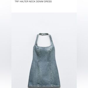 Halter Denim Zara Dress